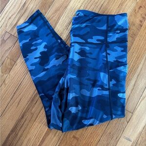 Women’s Blue Camouflage Leggings